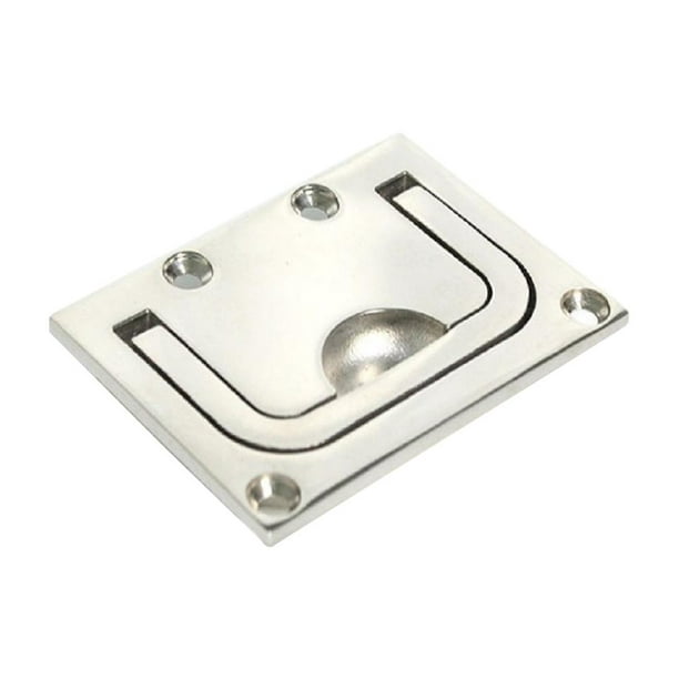 Marine 316 Stainless Recessed Hatch Pull Buckle Floor Latch Flush Ring Pull
